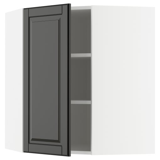 METOD, ъглов стенен шкаф с рафтове, 595.791.50