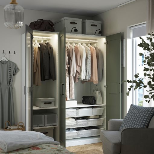 PAX/KAMMARTORP/GRIMO, гардероб - комбинация, 595.792.49