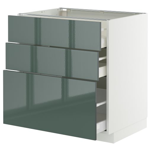 METOD/MAXIMERA, долен шкаф с 3 чекмеджета, 595.864.24