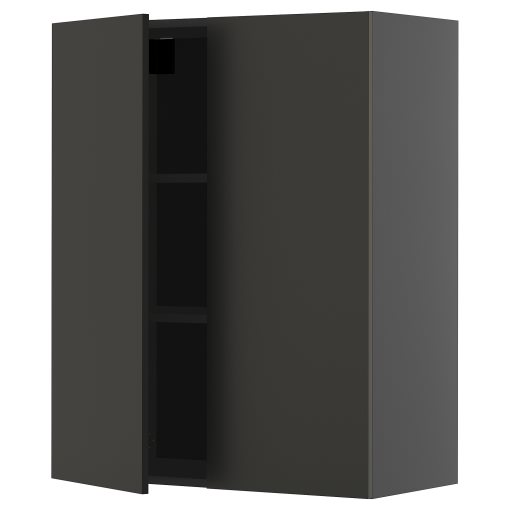 METOD, стенен шкаф с рафтове/2 вратички, 595.869.66