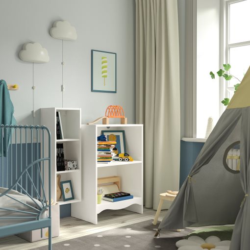 SMÅGÖRA, маса за повиване/библиотека с 1 етажерка, 595.975.21