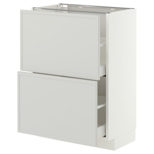METOD/MAXIMERA, долен шкаф с 2 чекмеджета, 60x37 см, 596.050.12
