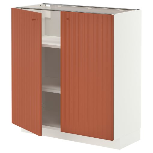 METOD, долен шкаф с рафтове/2 вратички, 80x37 см, 596.119.04