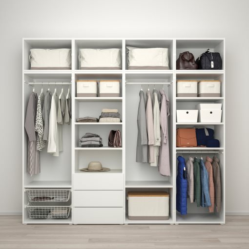 PLATSA, гардероб с 8 врати + 3 чекмеджета, 240x57x221 см, 596.153.65