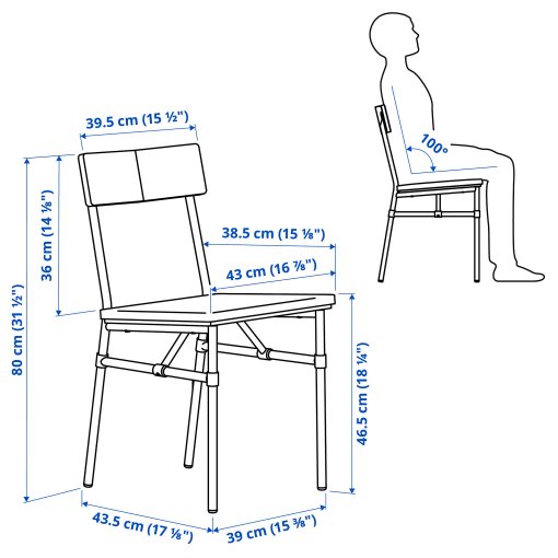 GRÖTÅN/GRÖTÅN, маса и 4 стола, 105 см, 596.174.30