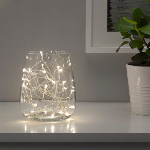 LEDFYR, LED гирлянда с 24 лампички, за употреба на закрито, 603.479.89