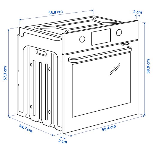 BRÄNDBO, фурна с горещ въздух, IKEA 500, 605.576.56
