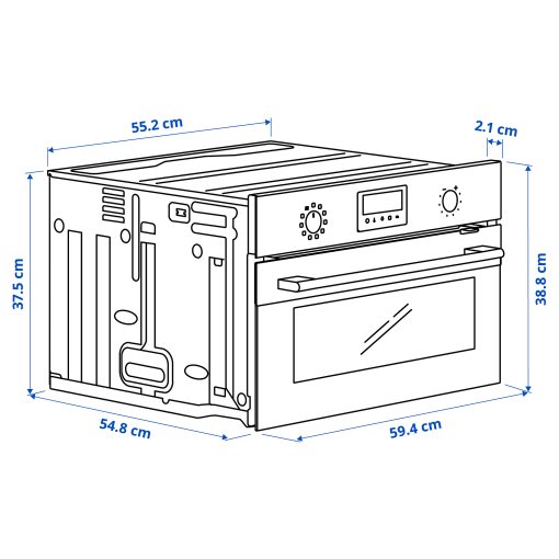 FRILLESBO, фурна с вентилатор, ф-я за печене, IKEA 500, 606.054.07