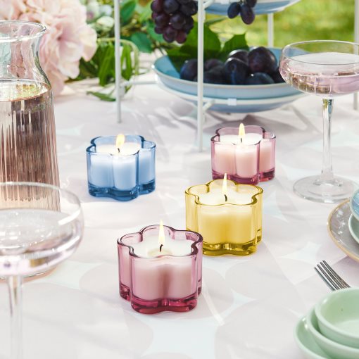 MORKULLA, ароматна свещ в стъклена чашка, люляк, 12 ч., 606.195.98