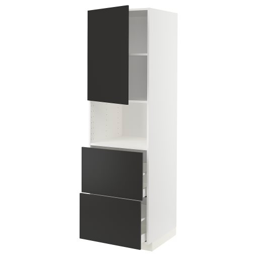 METOD/MAXIMERA, висок шкаф за микр фурн., с врата/2 чекм., 694.987.33
