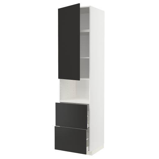 METOD/MAXIMERA, висок шкаф за микр фурн., с врата/2 чекм., 694.988.27