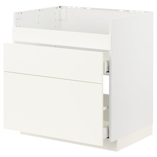 METOD/MAXIMERA, долен шкаф за мивка HAVSEN с 3 чела/2 чекм., 695.071.48