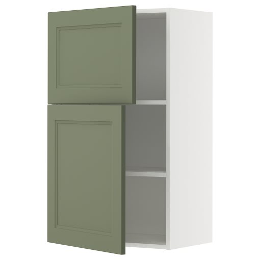 METOD, стенен шкаф с рафтове/2 вратички, 695.177.17