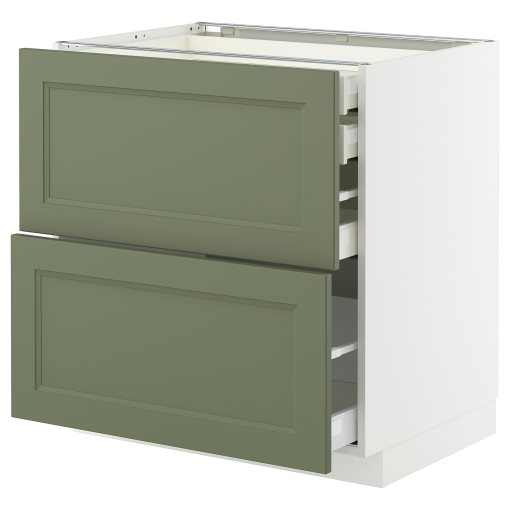 METOD/MAXIMERA, долен шкаф с 2 чела/2 ниски + 1 средно + 1 високо чекм., 695.181.80