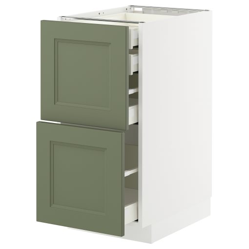 METOD/MAXIMERA, долен шкаф с 2 чела/2 ниски + 1 средно + 1 високо чекм., 695.186.94