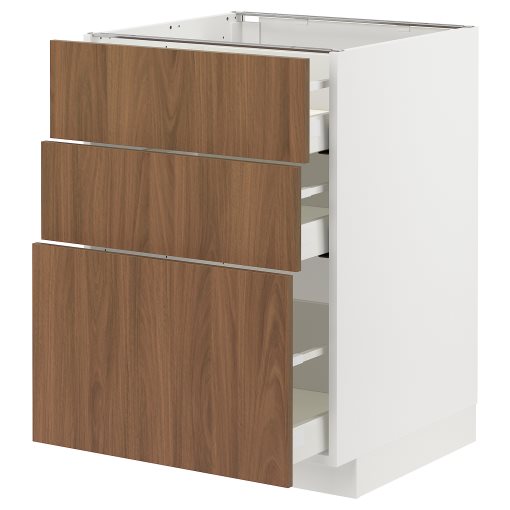METOD/MAXIMERA, долен шкаф с 3 чекмеджета, 695.199.24