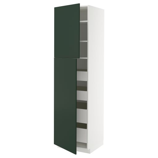 METOD/MAXIMERA, висок шкаф с 2 врати/4 чекмеджета, 695.568.36