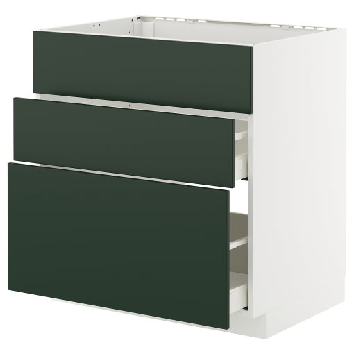 METOD/MAXIMERA, долен шкаф за мивка+3 чела/2 чекм., 695.574.21