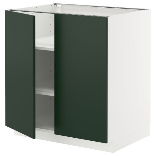 METOD, долен шкаф с рафтове/2 вратички, 695.574.59