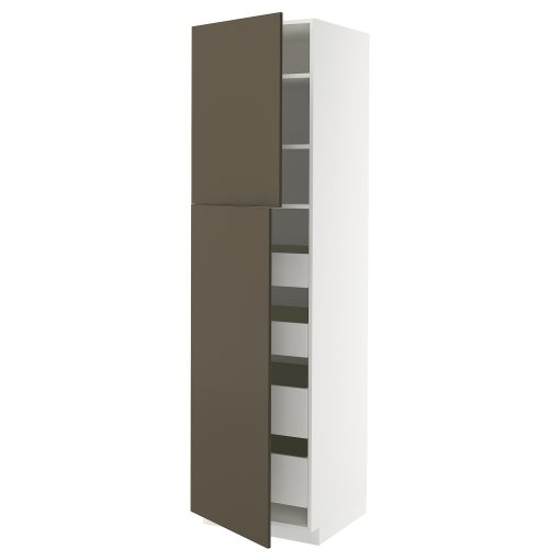 METOD/MAXIMERA, висок шкаф с 2 врати/4 чекмеджета, 695.582.94