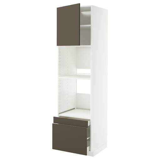 METOD/MAXIMERA, висок шкаф за фурна/комби фурна+вр/2 чекм., 695.587.36