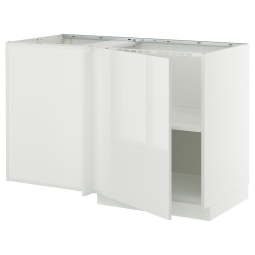 METOD, ъглов долен шкаф с рафт, 695.850.37