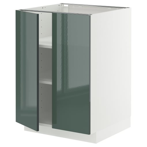 METOD, долен шкаф с рафтове/2 вратички, 695.861.45