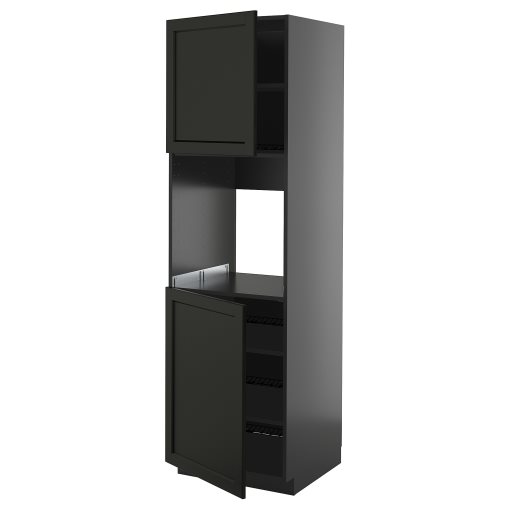 METOD, висок шкаф за фурна с 2 врати/рафт, 695.871.02