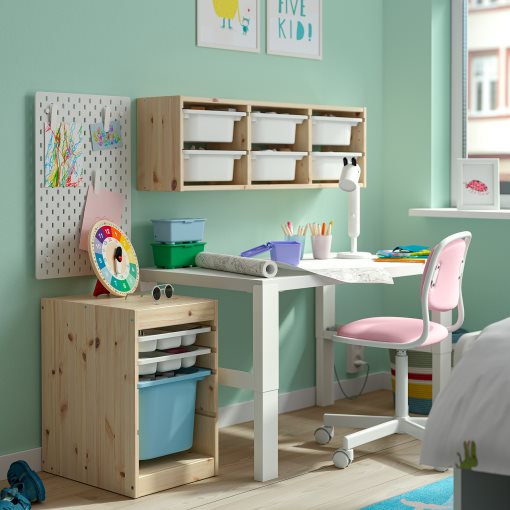 TROFAST, Комб. за съхран. с кутия/поставки, 696.020.13