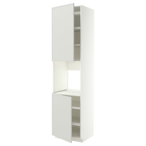 METOD, висок шкаф за фурна с 2 врати/рафт, 60x60x240 см, 696.042.53