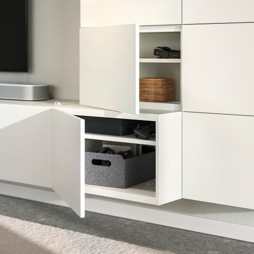 BESTÅ, комбинация за съхранение, аудио/видео, 300x42x114 см, 696.120.93