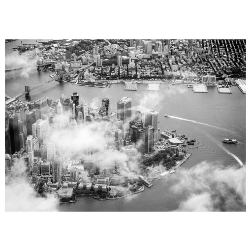 BJÖRKSTA, картина "Облаци над Манхатън", 140x100 см, 705.093.87
