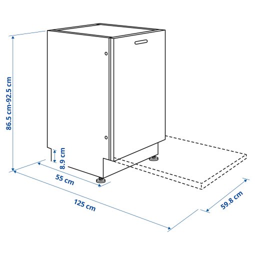 KALLBODA, съдомиялна за вграждане, IKEA 700, 705.480.63