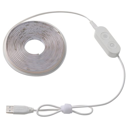 KABBLEKA, LED лента с USB, 3 м, регул. на силата на светлината, 705.946.01
