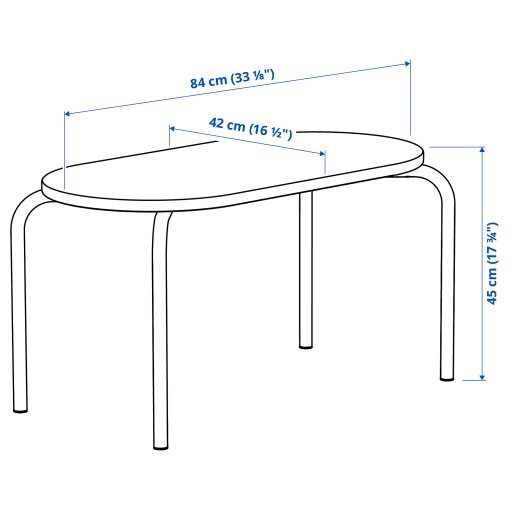 GREJSIMOJS, детска маса, 84x42 см, 705.989.63