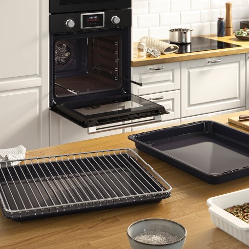 STENABY, фурна с вентилатор, ф-я за допълнителна пара и печене, IKEA 500, 706.002.06