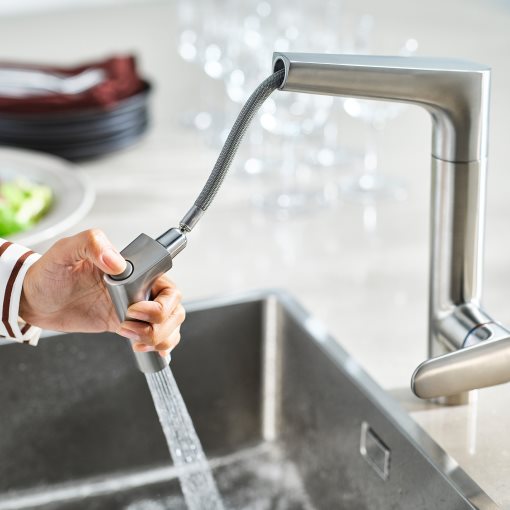 MAJSJÖN, изтеглящ се кухненски смеситил със струйник, 706.019.13