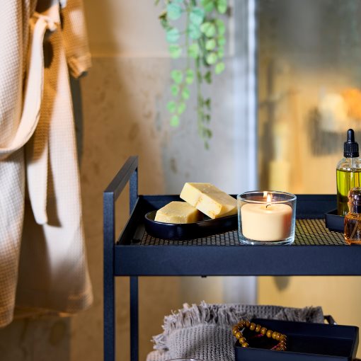 LOTSFÅGEL, ароматна свещ в стъклена чашка, Праскова, 20 ч., 706.084.48