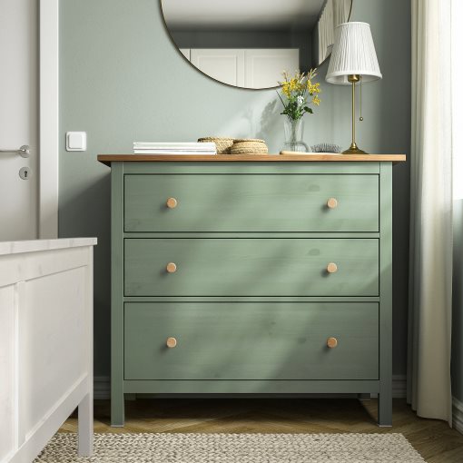 HEMNES, скрин с 3 чекмеджета, 706.107.38