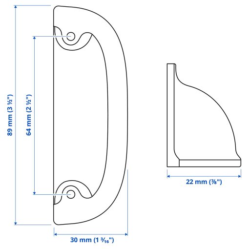 ENERYDA, дръжка, 89 мм, 706.108.37