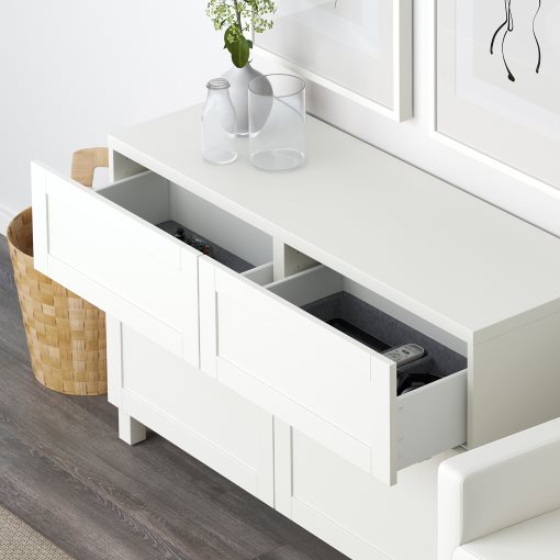 BESTÅ, комбиниран артикул за съхранение с врати/чекмеджета, 791.952.93