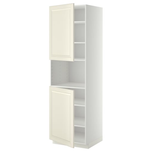 METOD, висок шкаф за микровълнова с 2 врати/рафт, 794.545.02