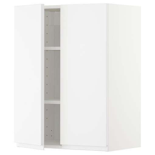 METOD, стенен шкаф с рафтове/2 вратички, 794.550.64