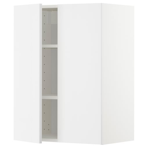 METOD, стенен шкаф с рафтове/2 вратички, 794.582.89