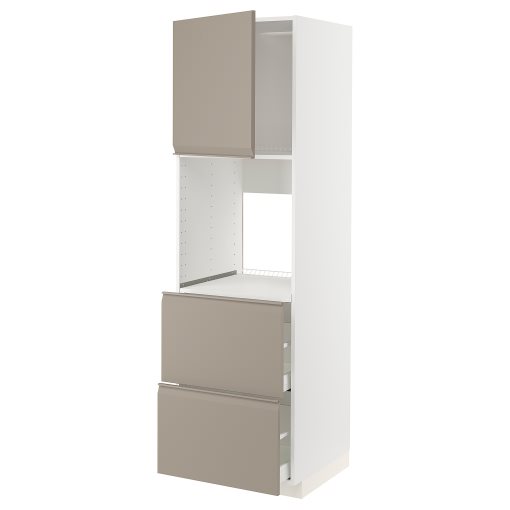 METOD/MAXIMERA, висок шкаф фурна, чекм./2 чела/2 високи чекм., 794.924.53