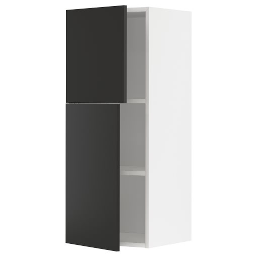 METOD, стенен шкаф с рафтове/2 вратички, 794.983.89