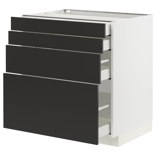 METOD/MAXIMERA, долен шкаф с 4 чела/4 чекмеджета, 794.985.15