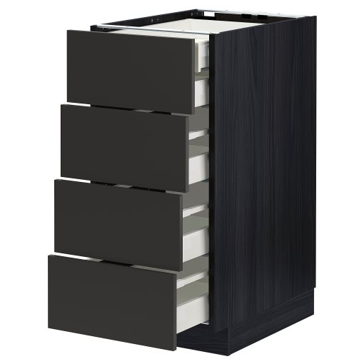 METOD/MAXIMERA, долен шкаф с 4 чела/2 ниски + 3 средни чекм., 794.987.18