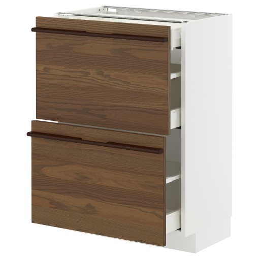 METOD/MAXIMERA, долен шкаф с 2 чела/3 чекмеджета, 795.746.46