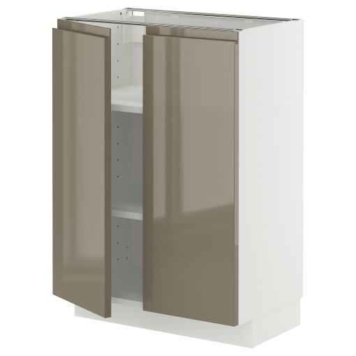 METOD, долен шкаф с рафтове/2 вратички, 795.767.30